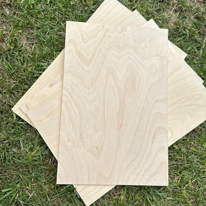 Light Birch Plywood Sheets Pack for Crafts