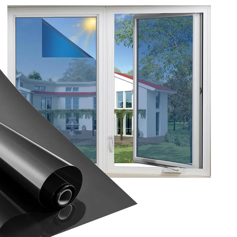 Black Mirrored Window Film Roll for Glass
