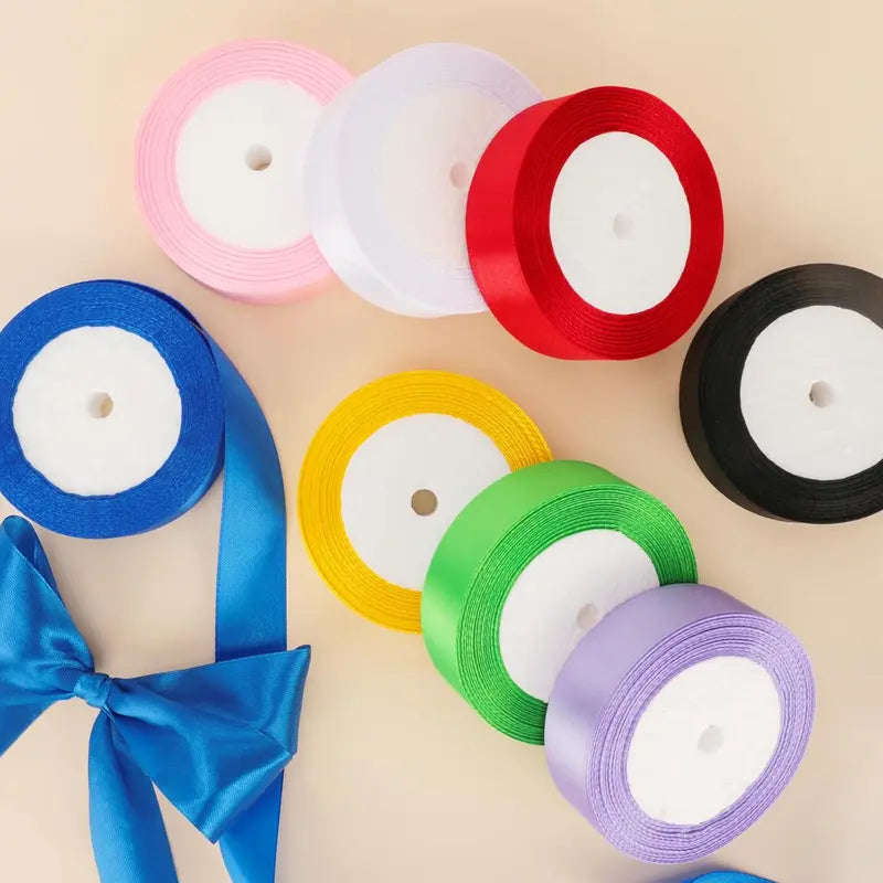 Satin Ribbon Roll Set in Thirty-Two Colours