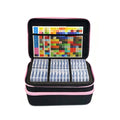 Black Zippered Case with Clear Bead Containers
