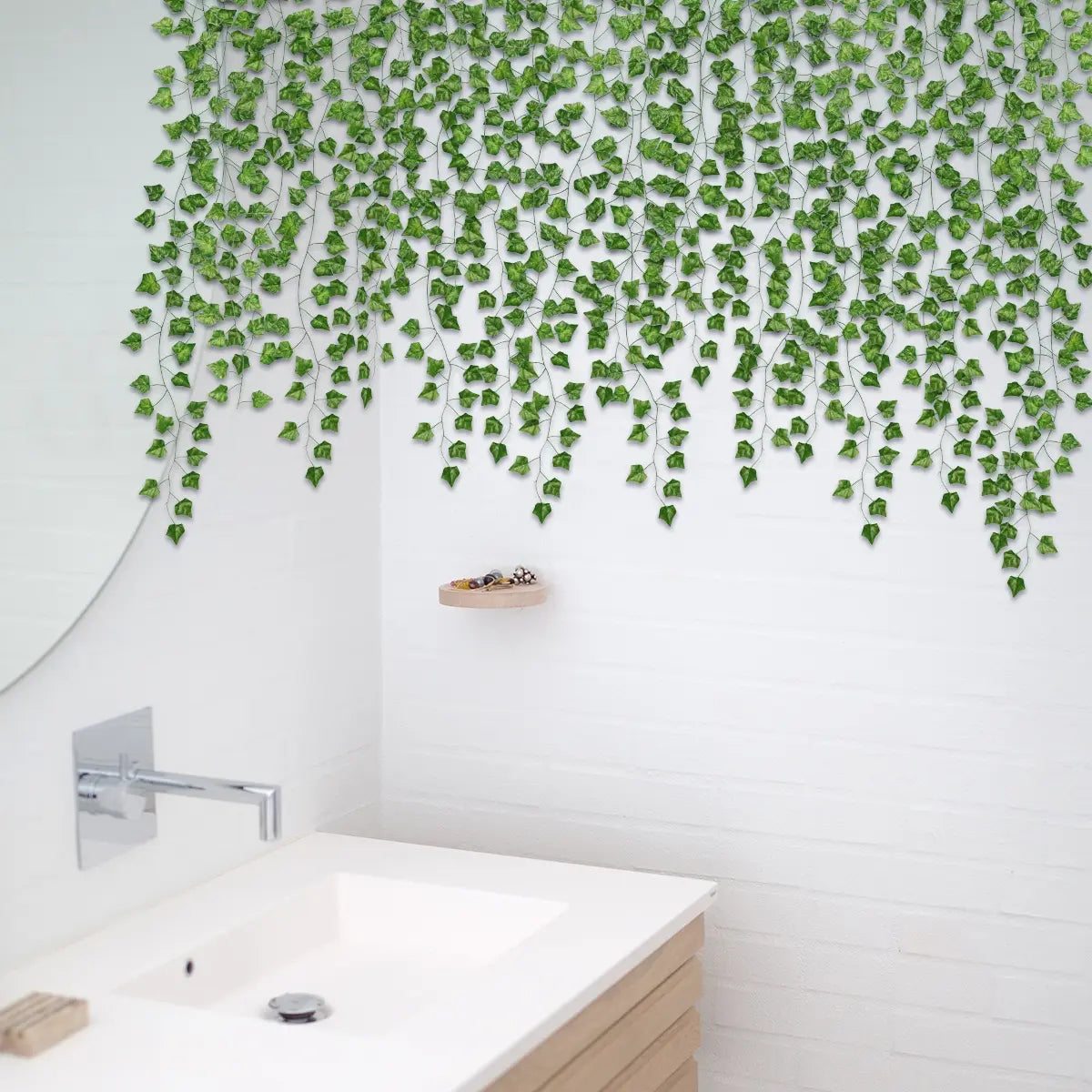 Artificial Ivy Garland Vines with Green Leaves