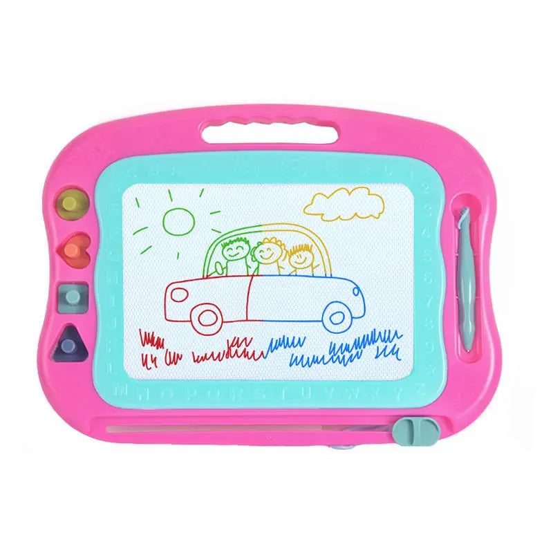 Blue Magnetic Drawing Board with Pen and Stamps