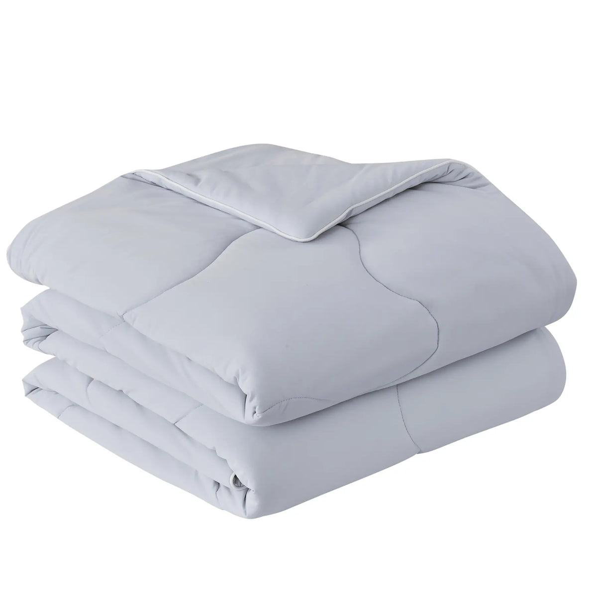 Light Grey Quilted Lightweight Comforter