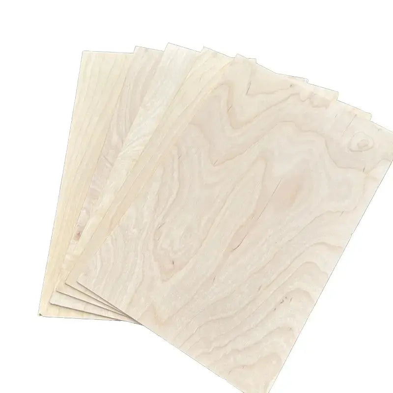 Light Birch Plywood Sheets Pack for Crafts