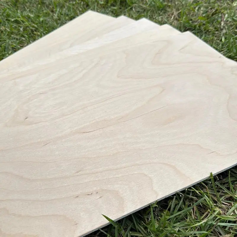 Light Birch Plywood Sheets Pack for Crafts