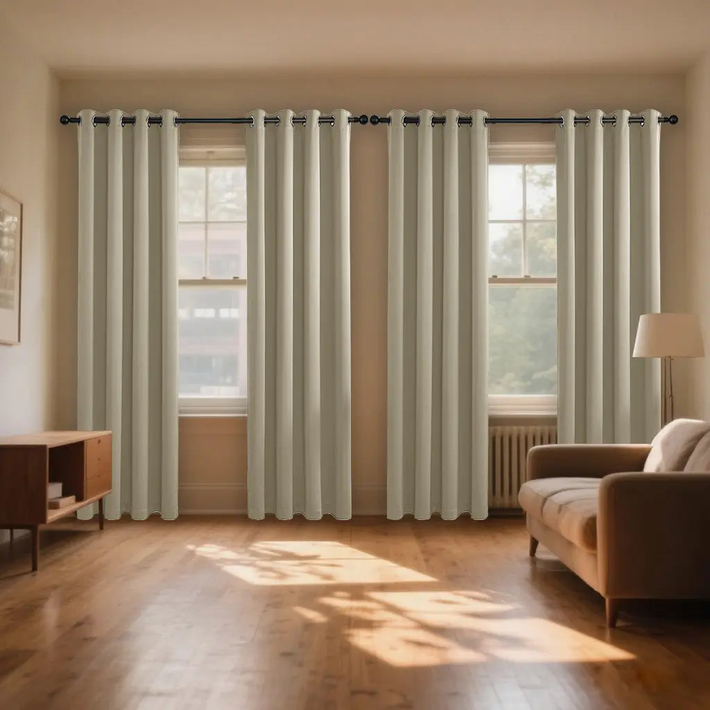 Pale Sage Grommet Top Window Curtain Panels