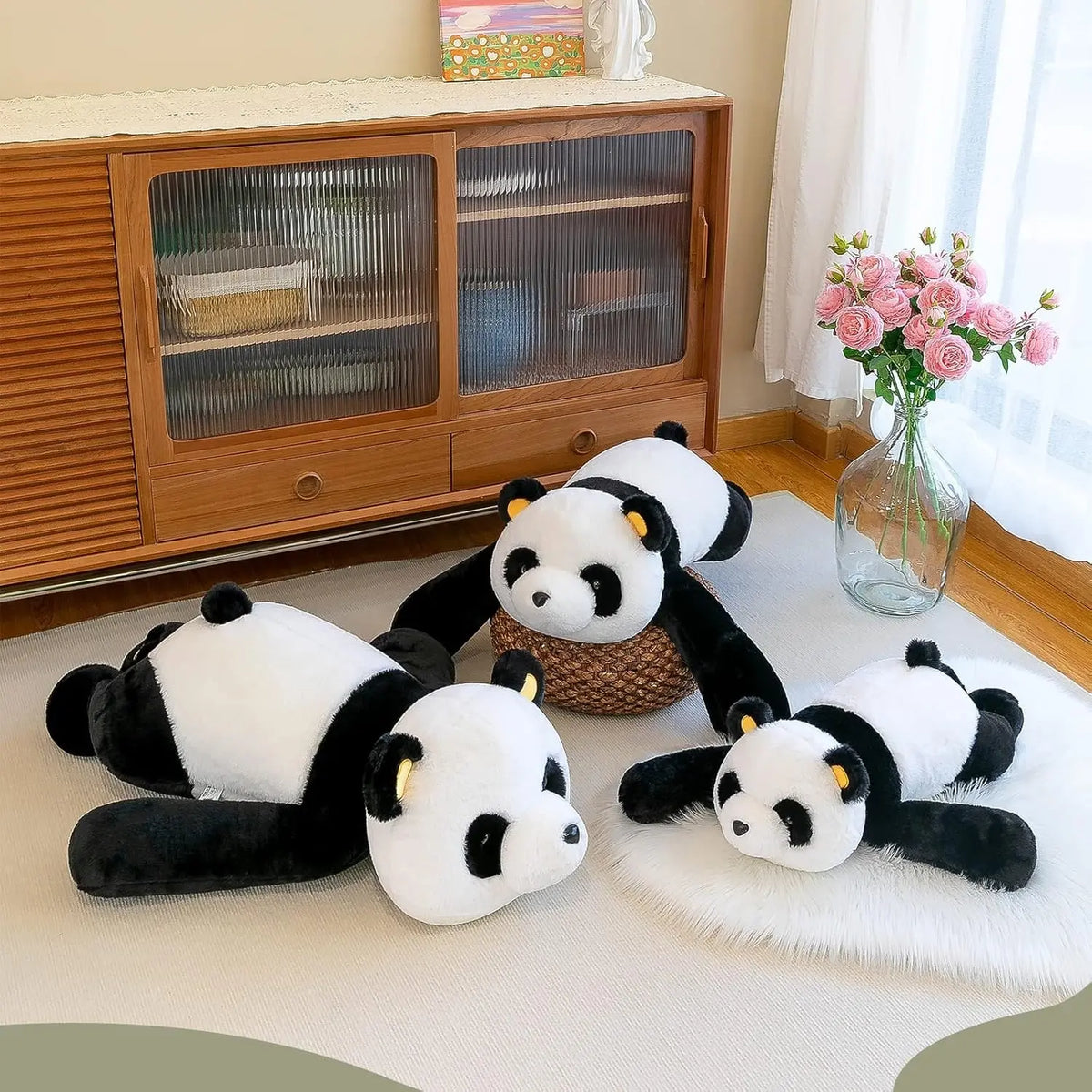 Large Plush Panda Hugging Body Pillow