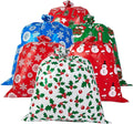 Large Printed Plastic Gift Bags with Tie Tops