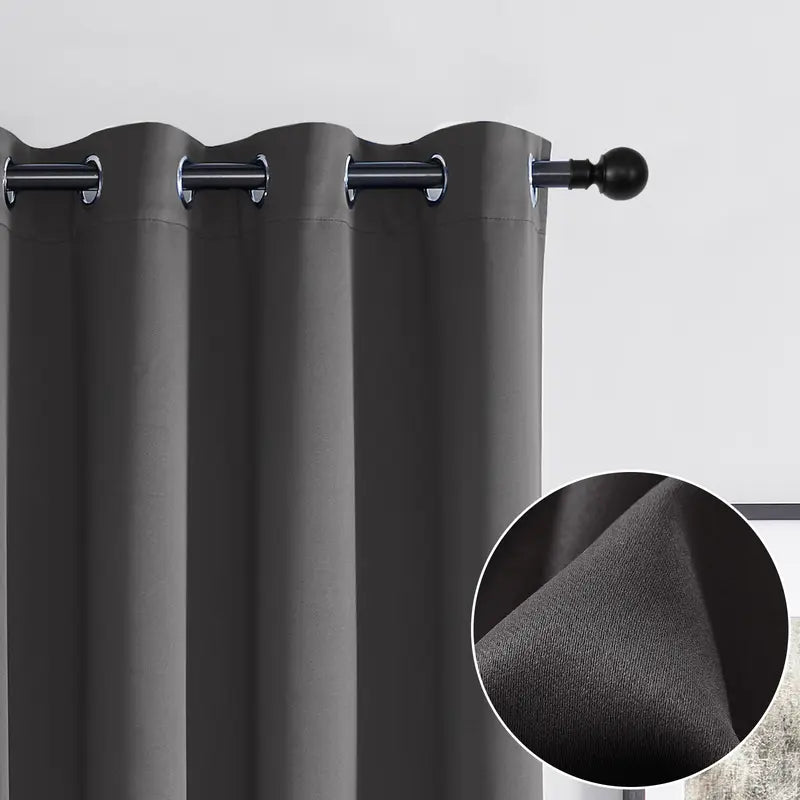 Pale Sage Grommet Top Window Curtain Panels