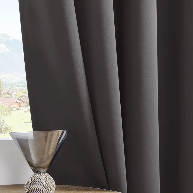 Pale Sage Grommet Top Window Curtain Panels