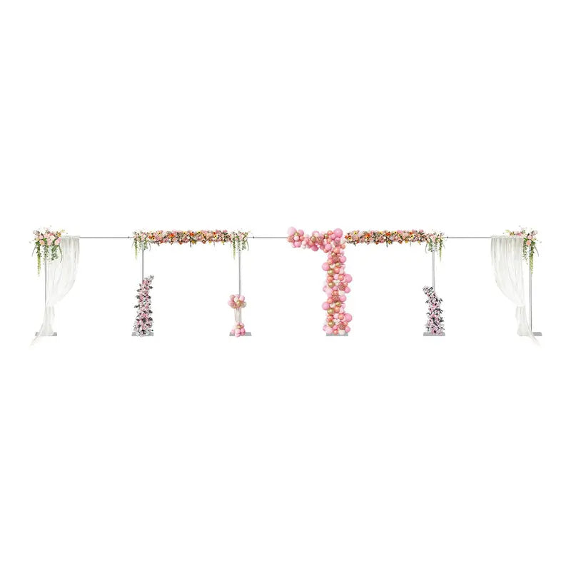 Freestanding Metal Balloon Arch Frame with Flat Bases